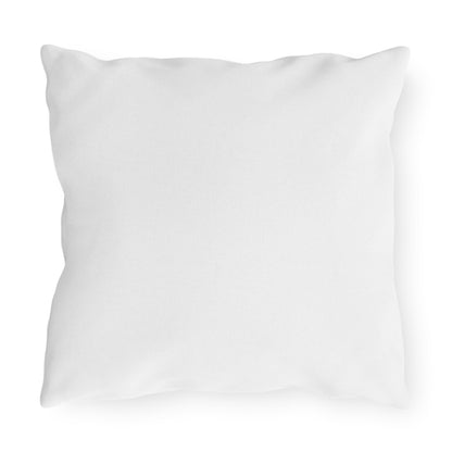 Floral Monogram Outdoor Pillow — 'Laurier Boutique' Logo Decorative Cushion