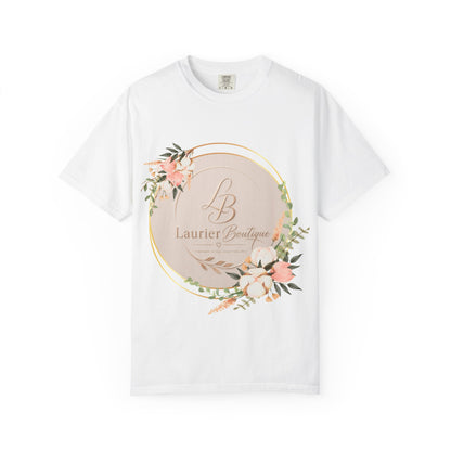 Laurier Boutique Floral Logo T-Shirt — Women's Boutique Branded Tee