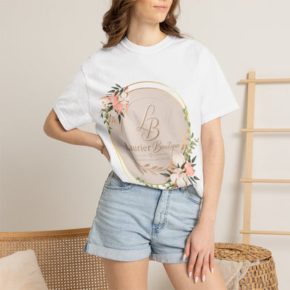 Laurier Boutique Floral Logo T-Shirt — Women's Boutique Branded Tee